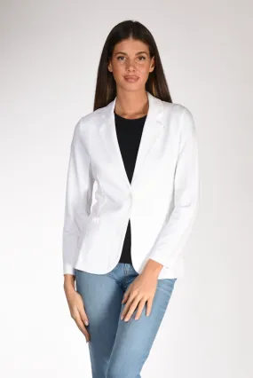 Majestic Filatures Paris Blazer Tessuto Bianco Donna