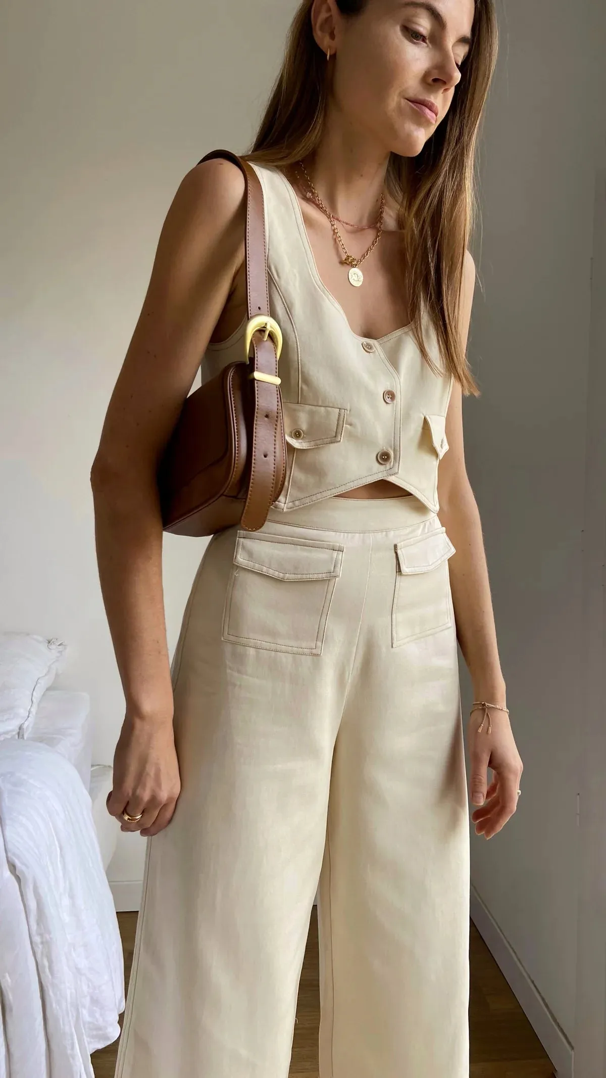 Marci Vest Cream