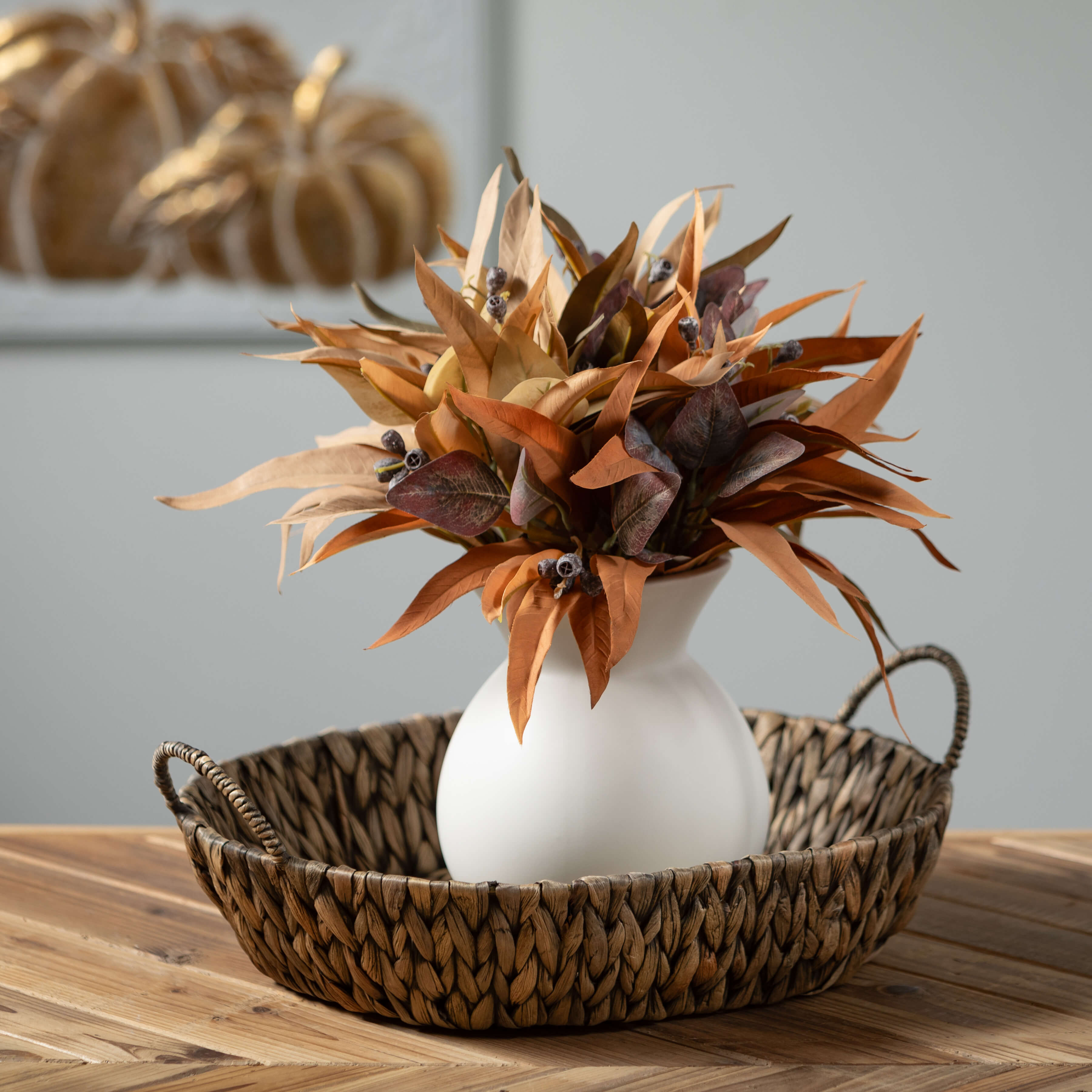 Matte Ivory Hourglass Vase