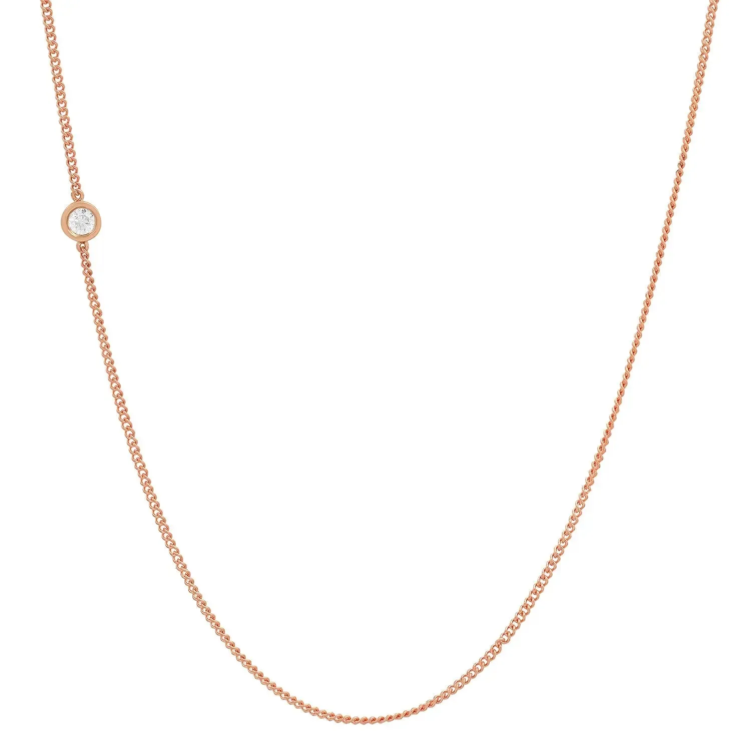 Meaningful Birthstone Curb Chain Necklace