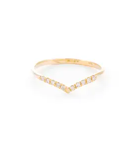 Mini Beak Diamond Ring