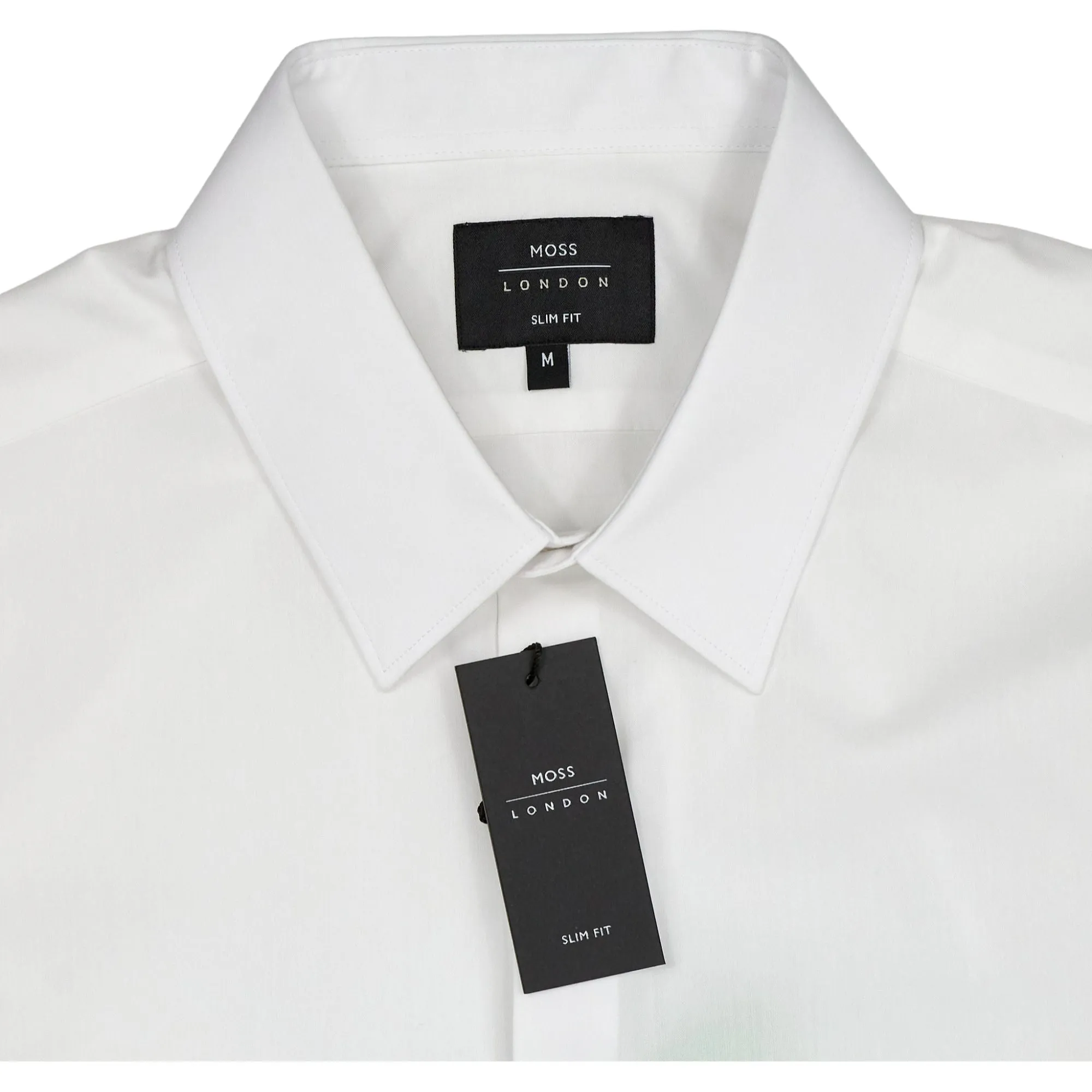 Moss London White Slim Fit Dress Shirt