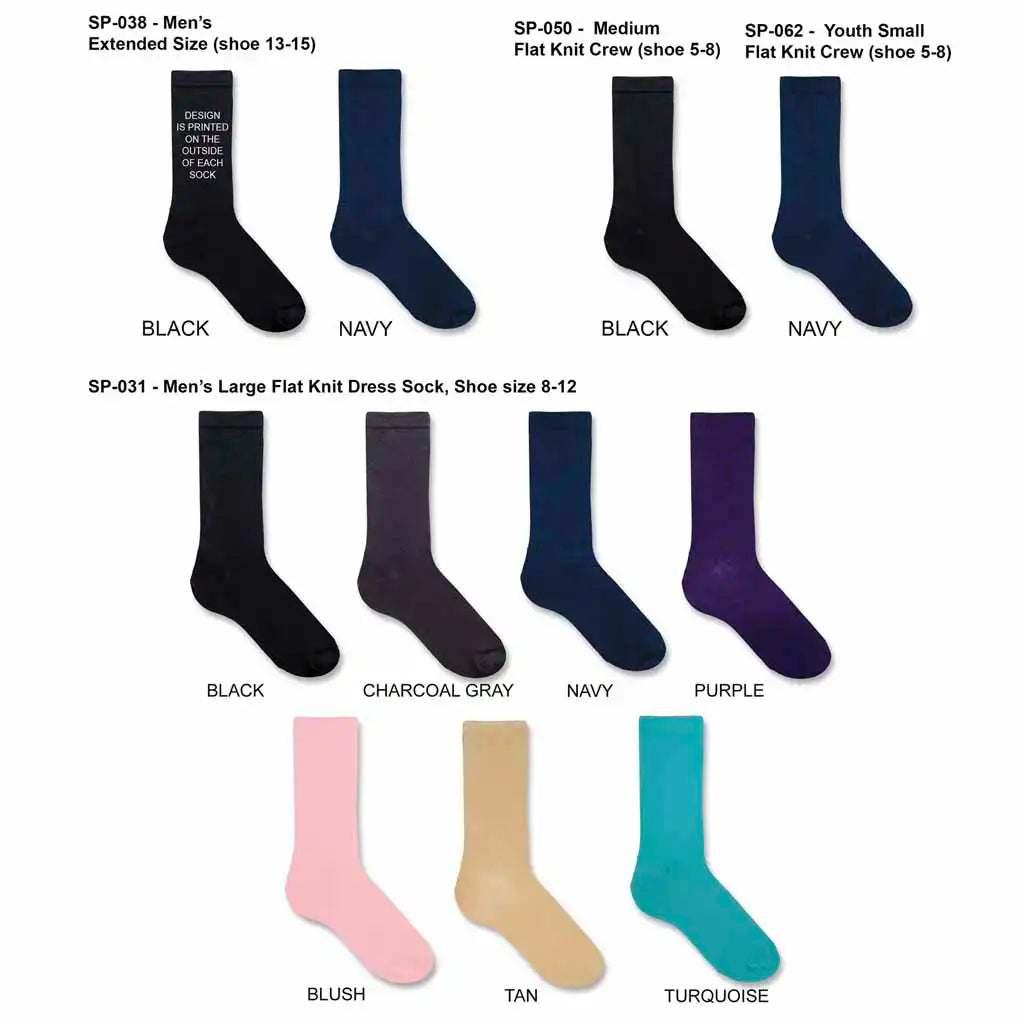 Mr. & Mr. Wedding Socks - Personalized Cotton Socks for Men