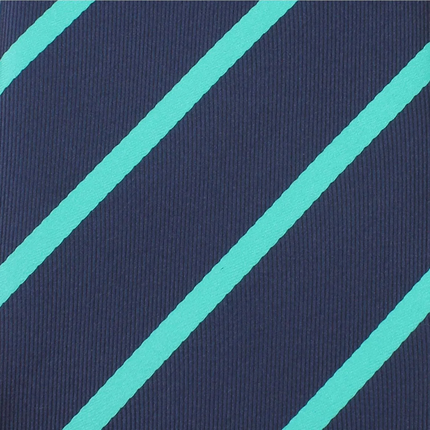 Navy Blue Bow Tie with Teal Stripe