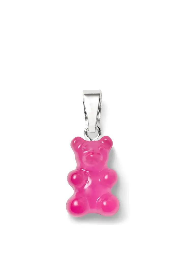 Nostalgia Bear Translucent Pendant Silver Connector