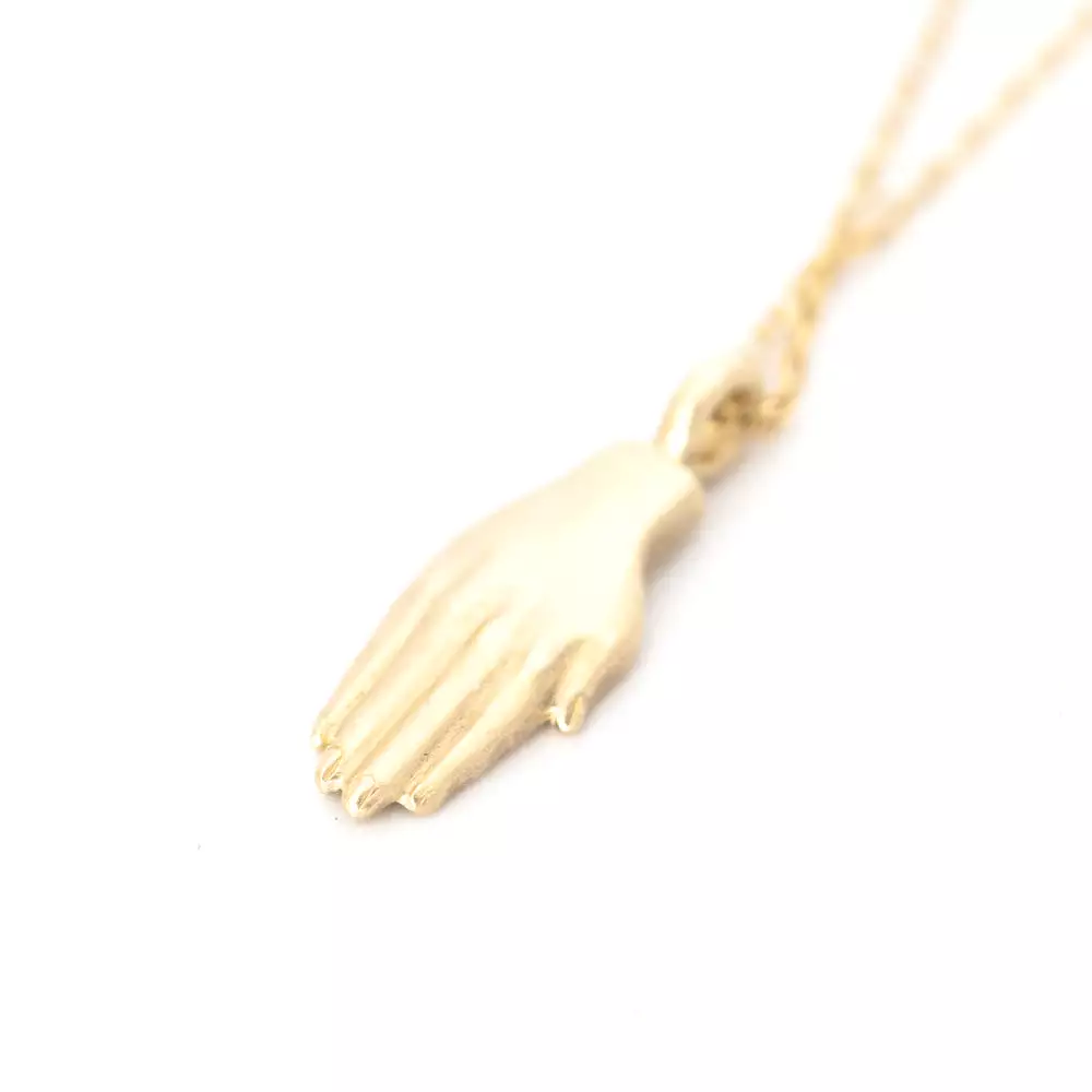 Open Hand Mini Pendant Necklace