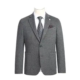 Pellagio Men's Half Canvas Gray Blazer PF23-6