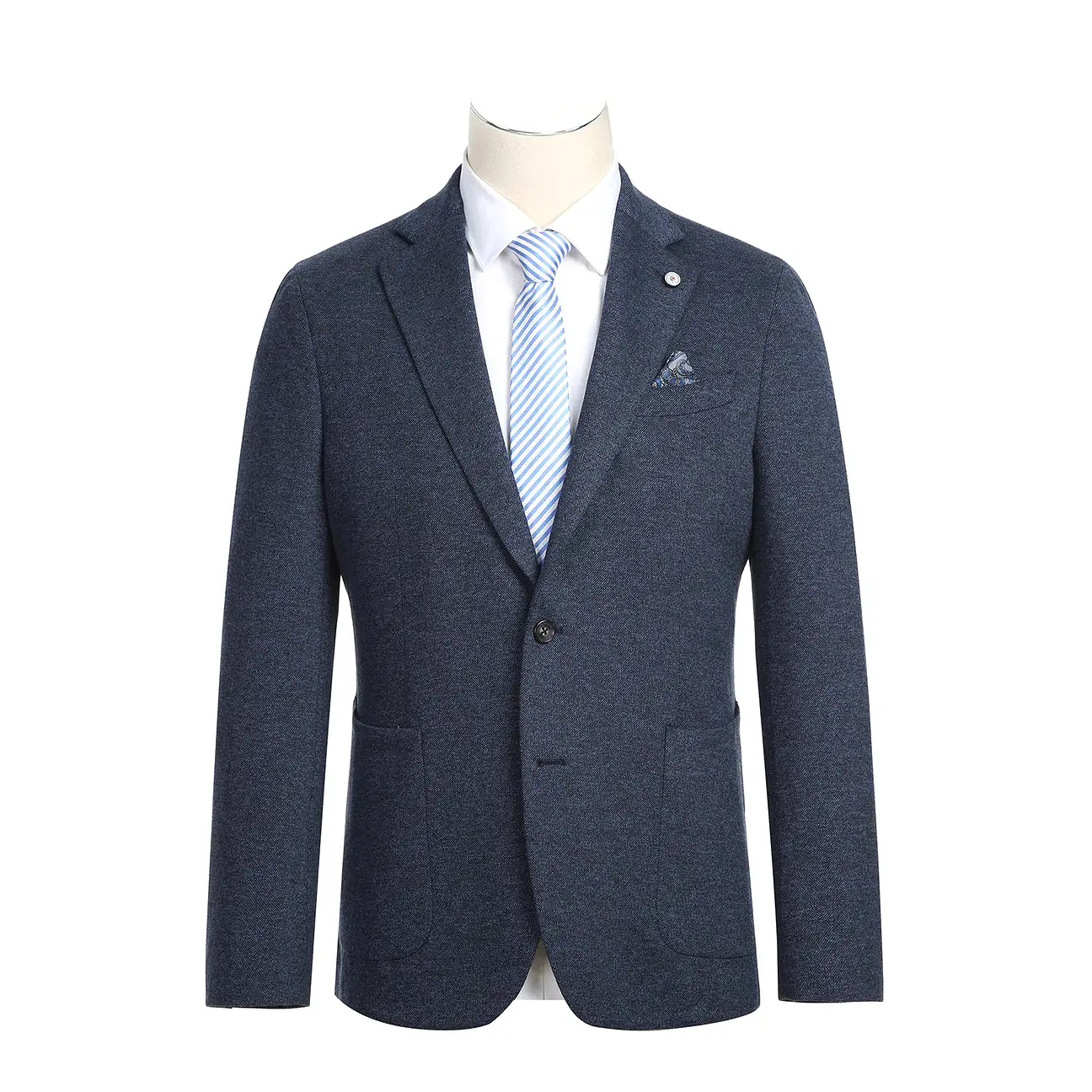 Pellagio Men's Half Canvas Navy Blazer PF23-7