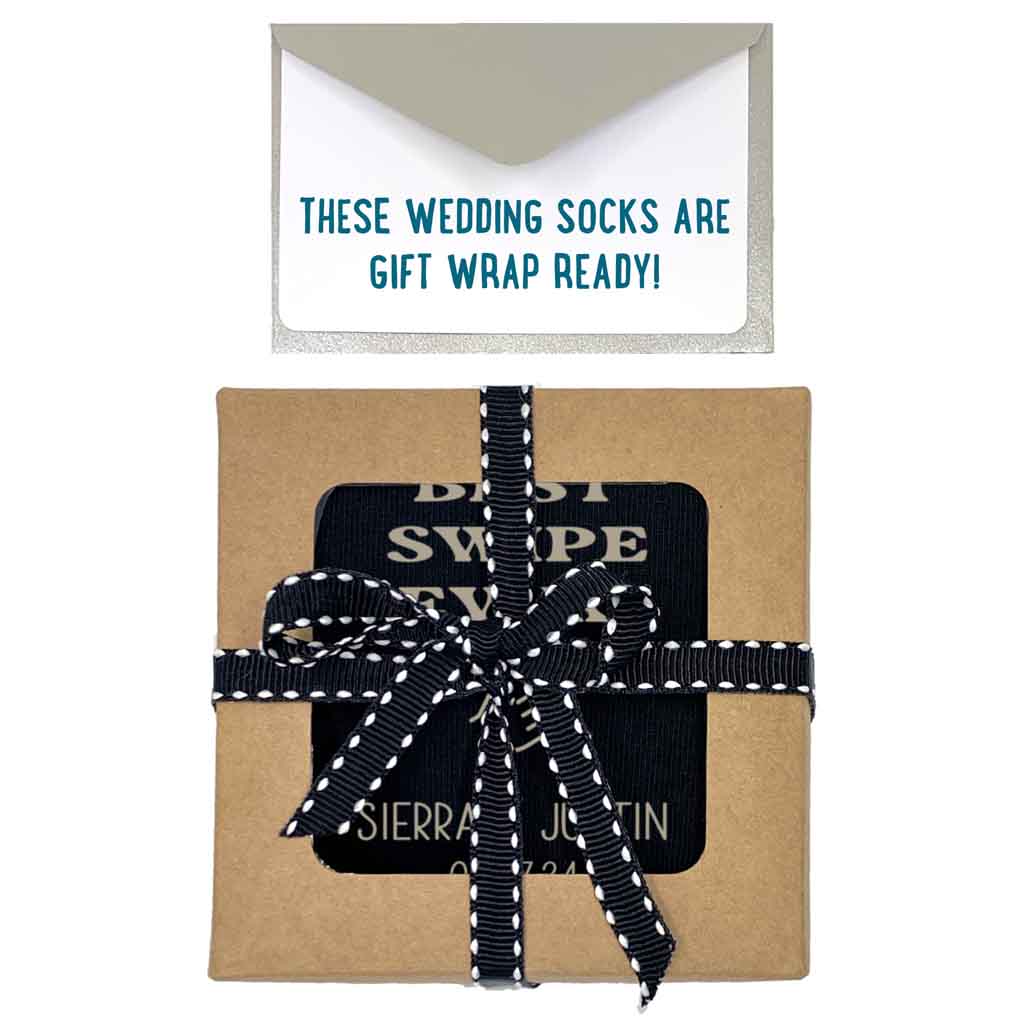 Personalized Right Swipe Socks for the Groom