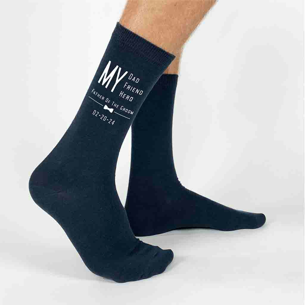 Personalized Wedding Socks for Father of the Groom