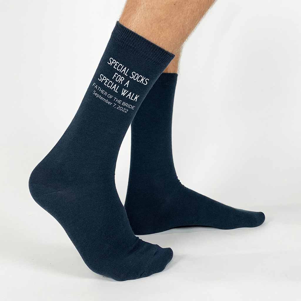 Personalized Wedding Socks for the Father of the Bride