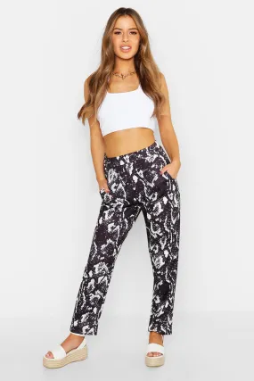 Petite Snake Printed Dress Pants