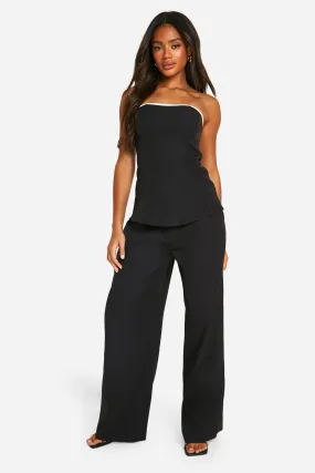 Pleat Front Straight Leg Dress Pants