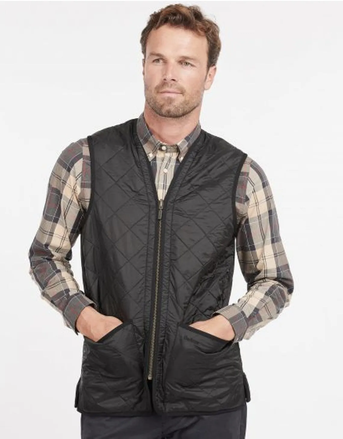 POLARQUILT WAISTCOAT/ZIP-IN LINER BLACK