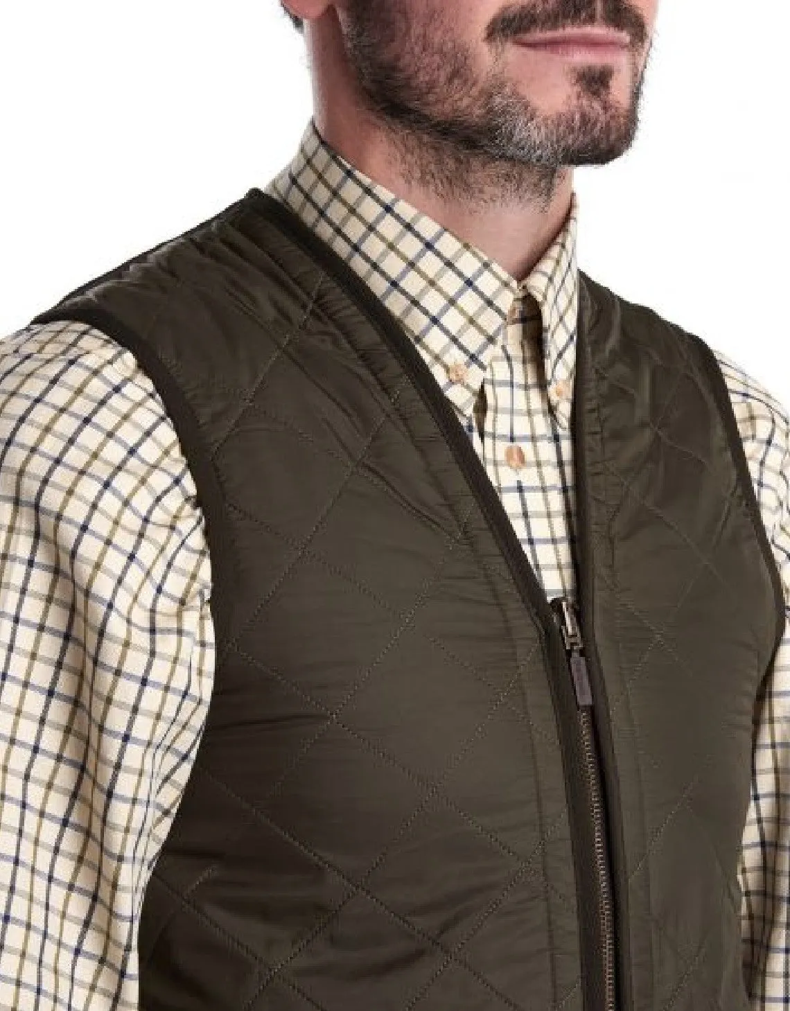 POLARQUILT WAISTCOAT/ZIP-IN LINER OLIVE