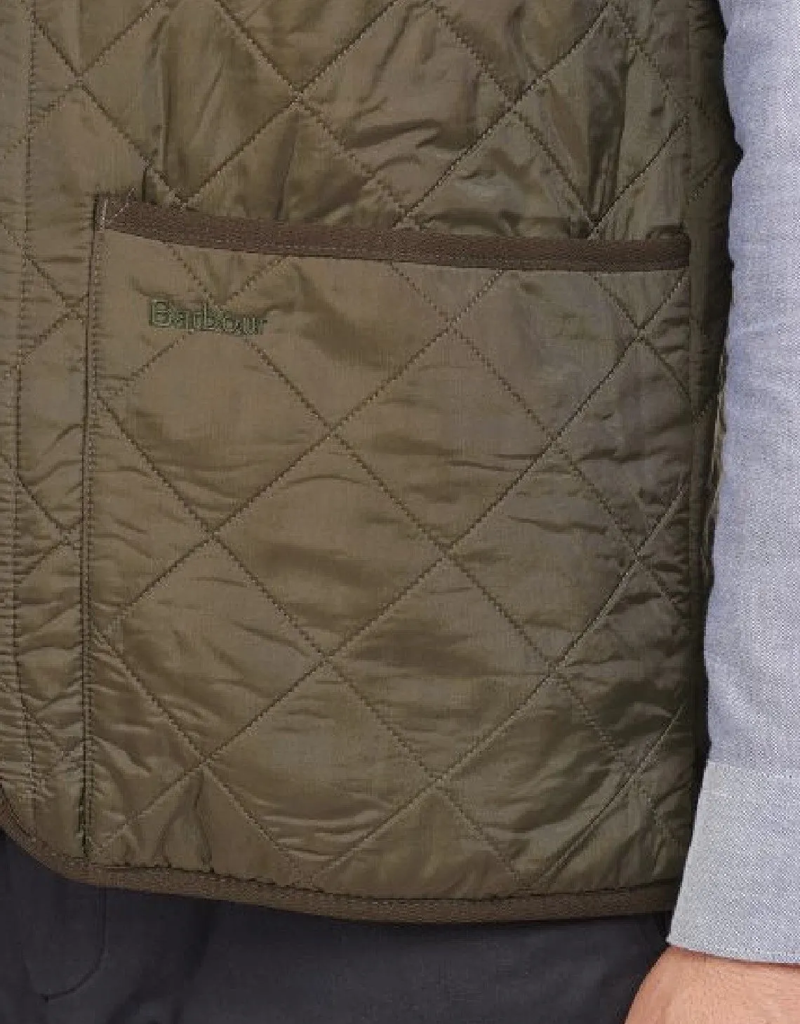 POLARQUILT WAISTCOAT/ZIP-IN LINER OLIVE