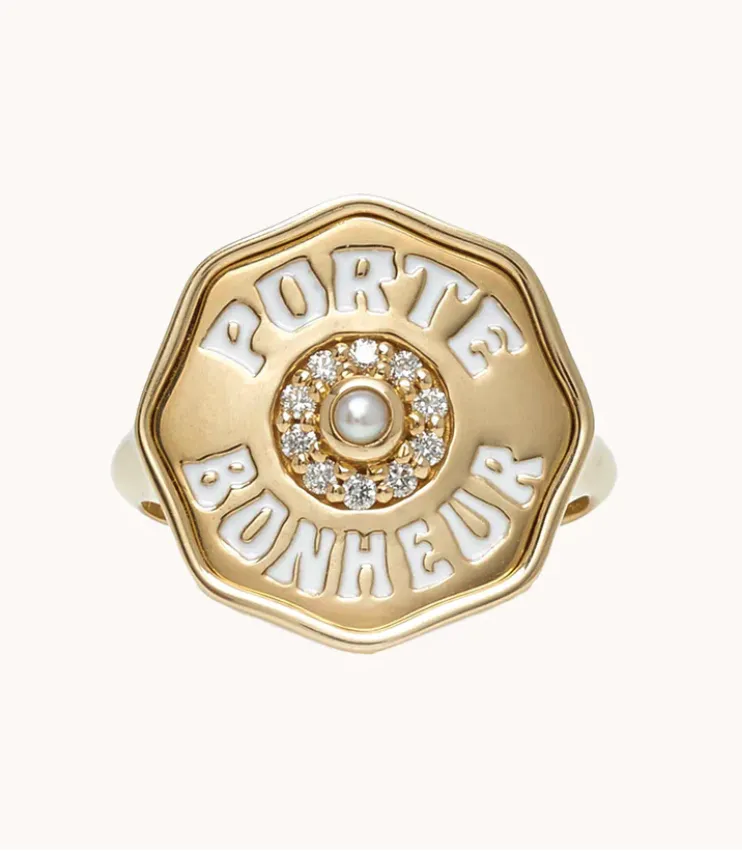 PORTE BONHEUR COIN RING