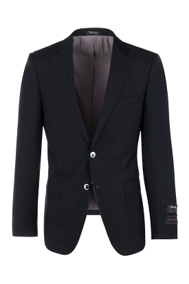 Porto Navy Slim Fit Pure Wool Blazer by Tiglio Luxe TIG1002