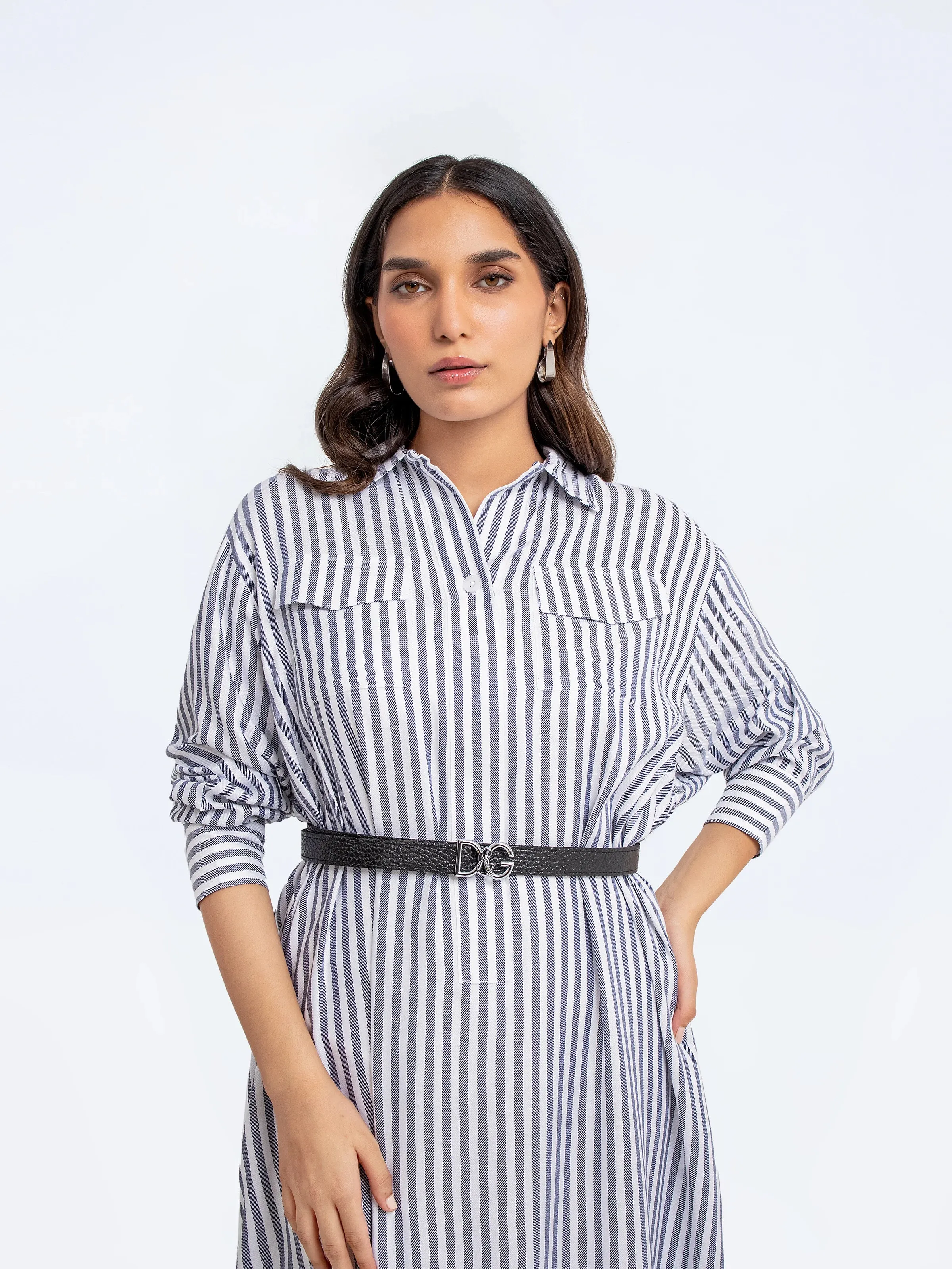 Relaxed Fit Long Dress Shirt - FWTD24-007