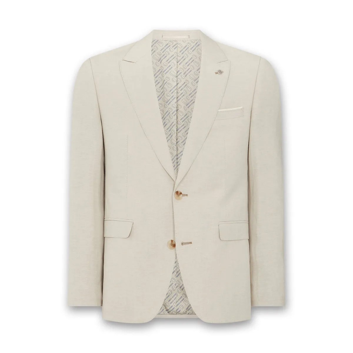 Remus - Massa Mix & Match Linen Blazer in Stone