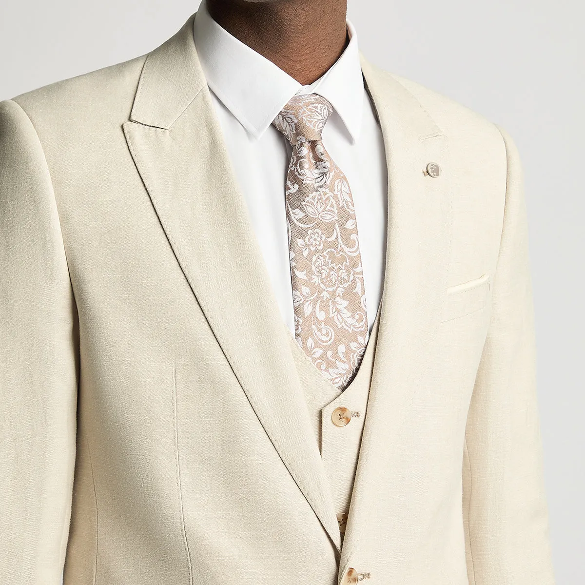 Remus - Massa Mix & Match Linen Blazer in Stone