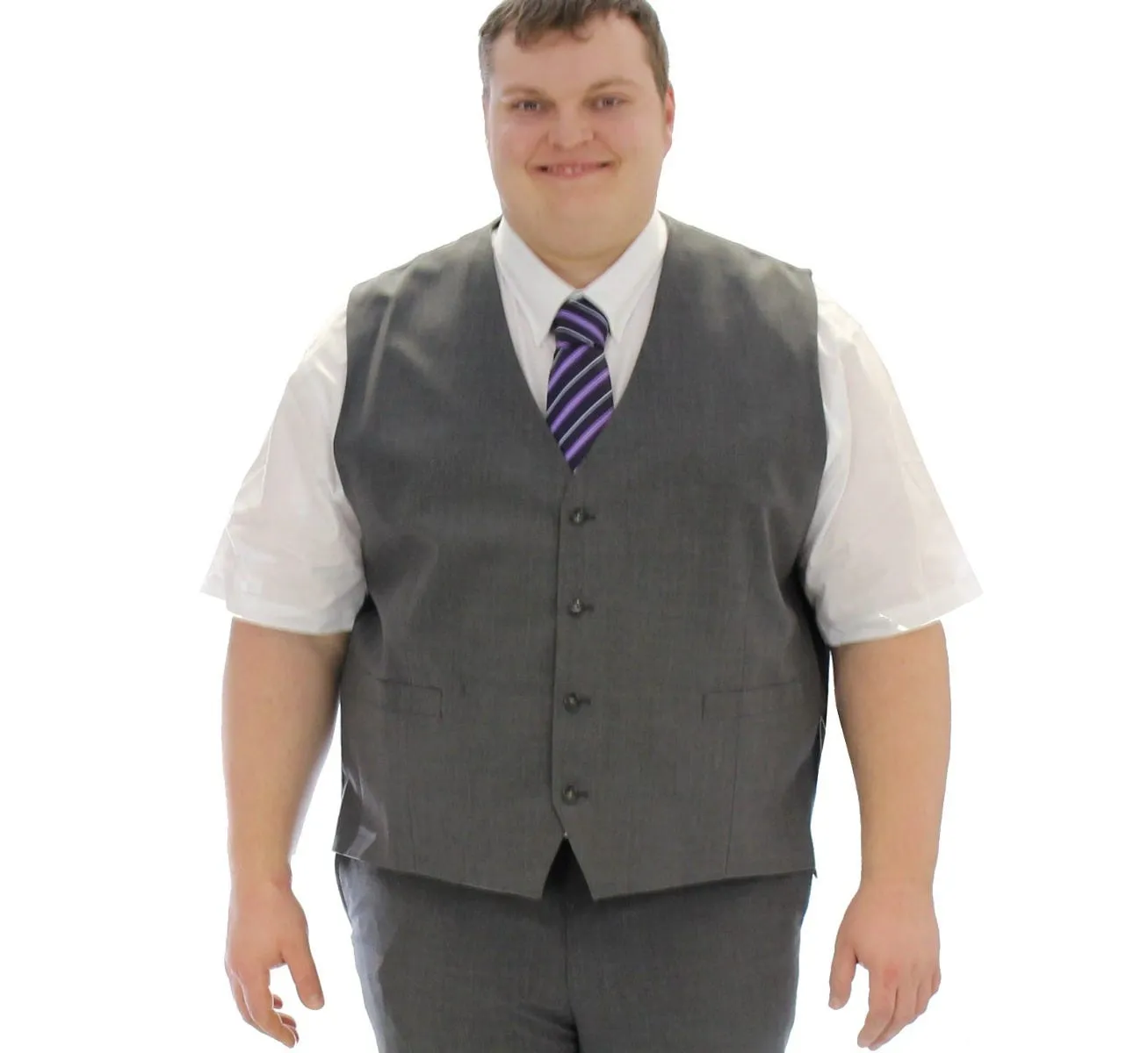 Skopes Darwin Waistcoat - Grey up to 72" Chest!