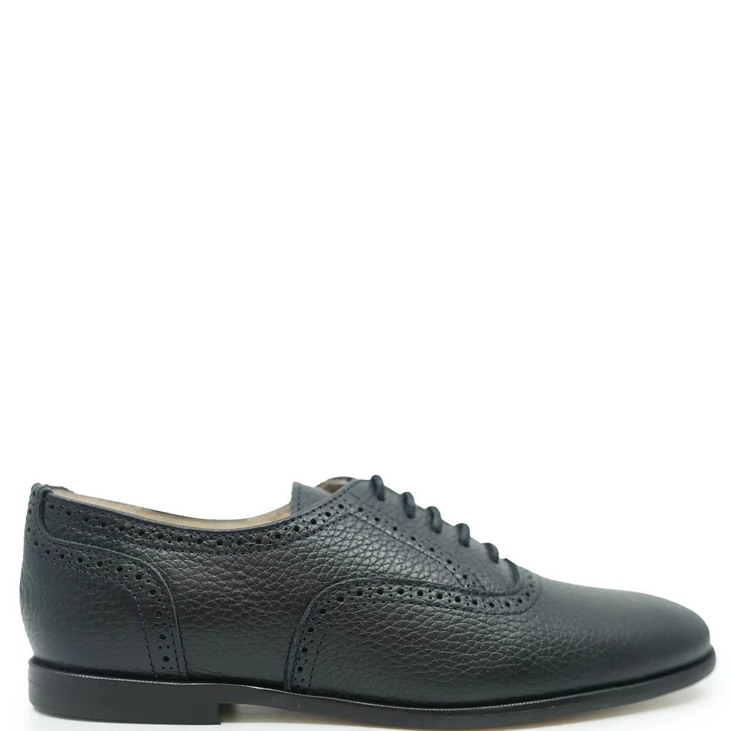 Spain+Co Navy Lace Up Dress Shoe