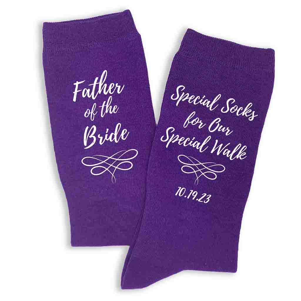 Special Socks for a Special Walk, Father of the Bride Socks