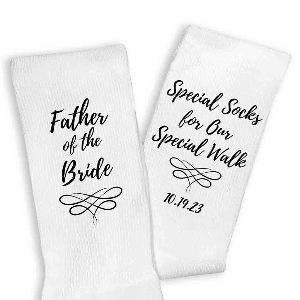 Special Socks for a Special Walk, Father of the Bride Socks