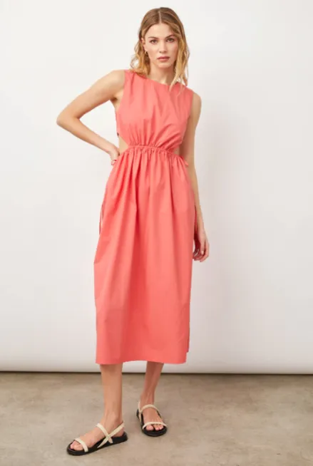 Spiced coral Yvette dress