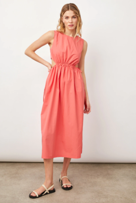 Spiced coral Yvette dress