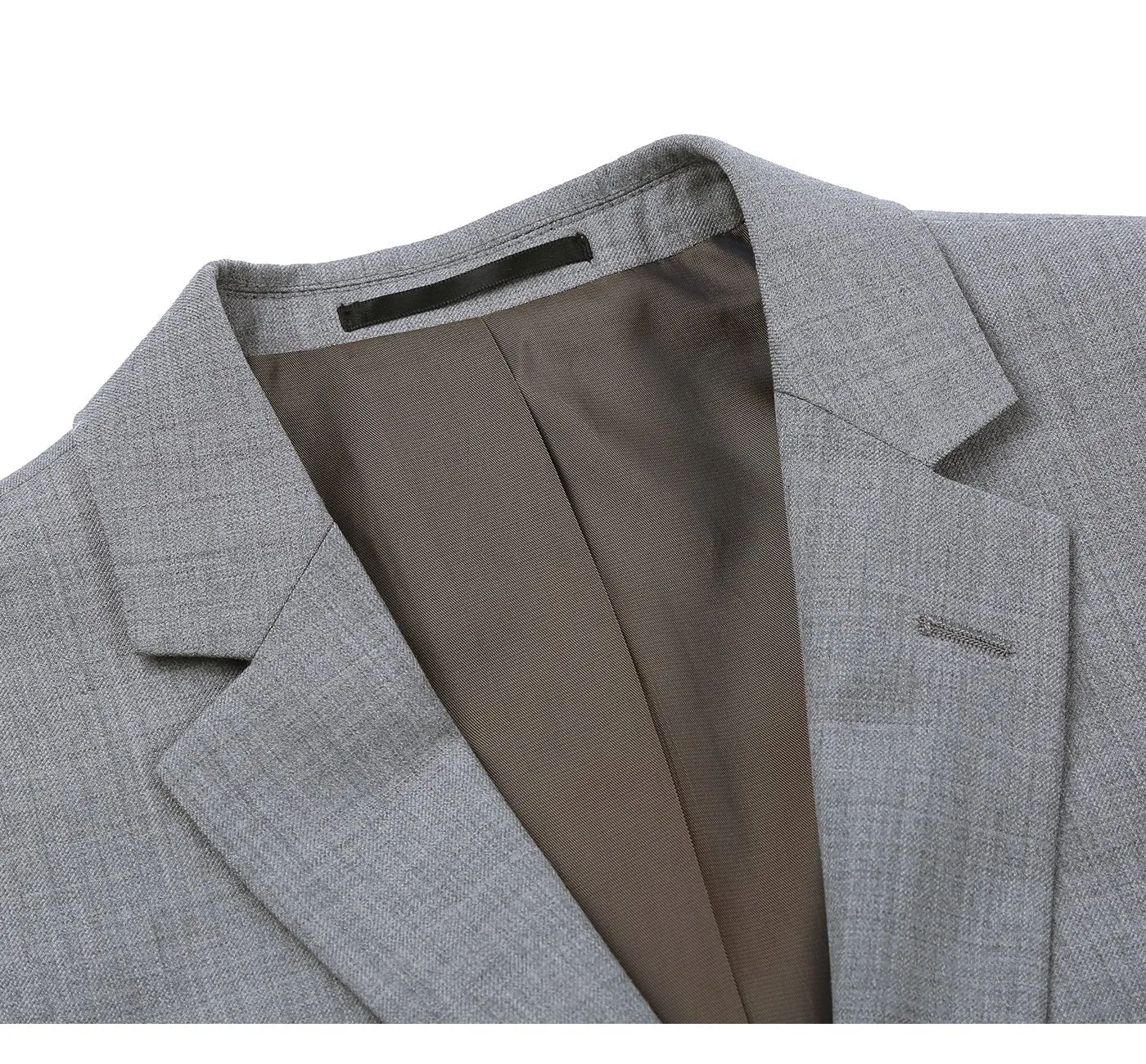 Super 140s Wool 2-Button CLASSIC FIT Suit in Grey (Short, Regular, and Long Available) by Renoir