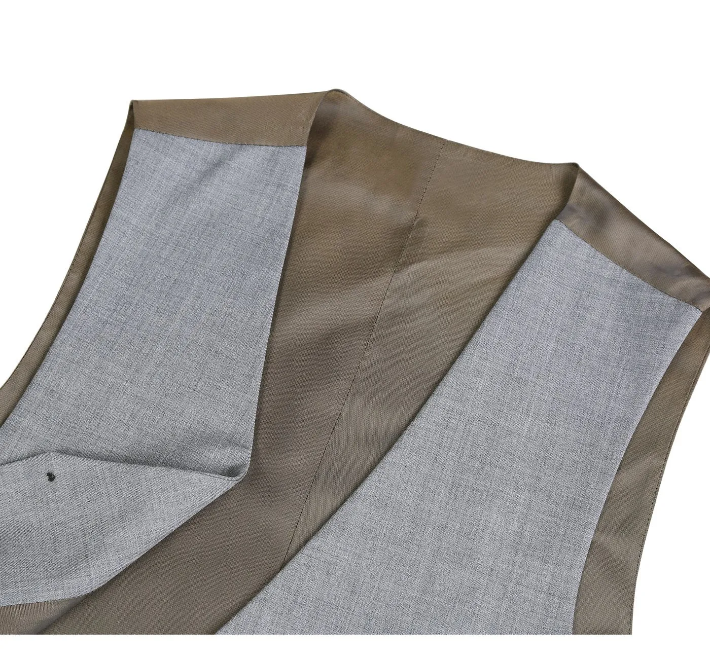 Super 140s Wool Waistcoat in Grey by Renoir