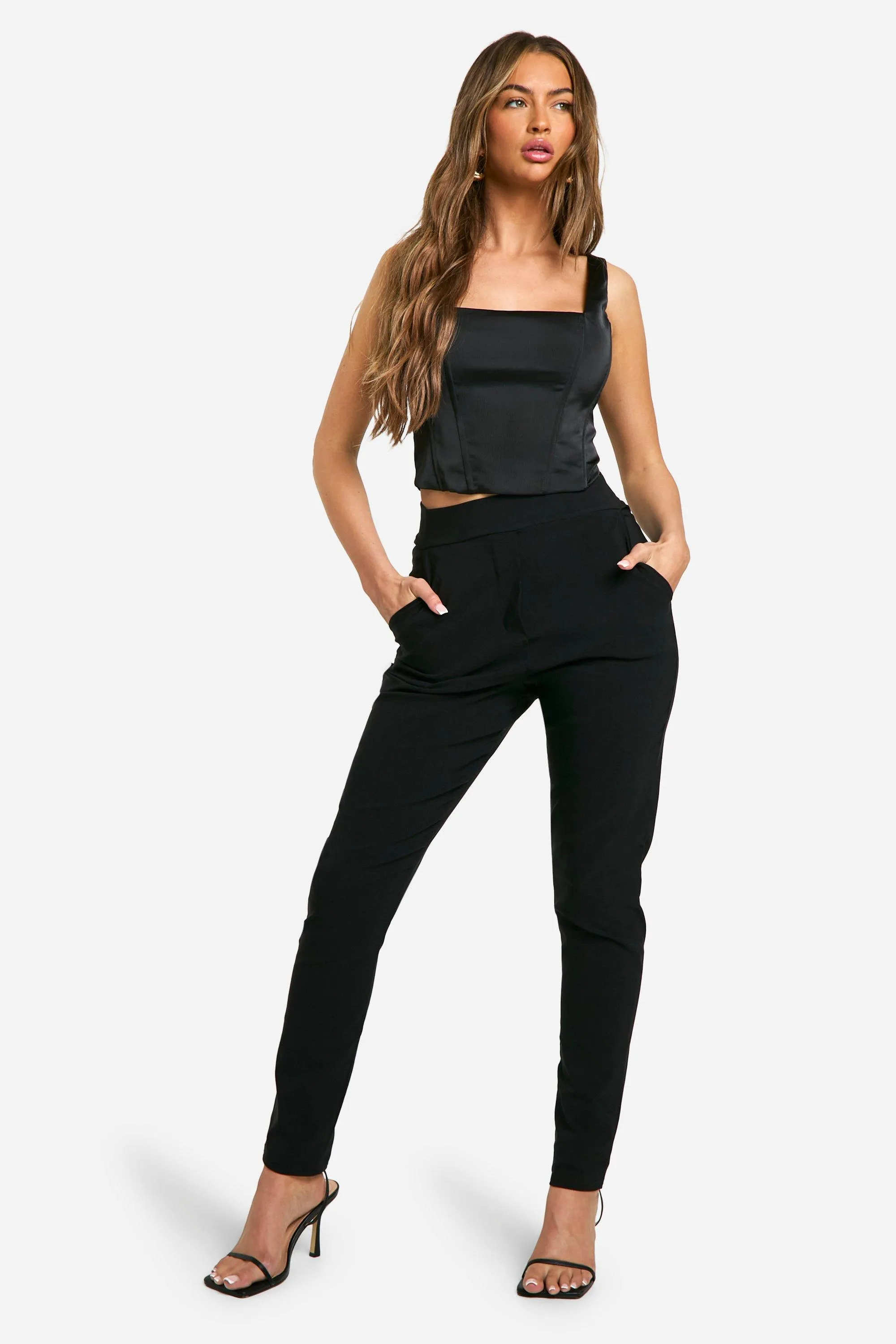 Super Stretch Tapered Dress Pants - 30 Inch Inside Leg