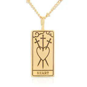 Tarot Card Necklace Heart, 21