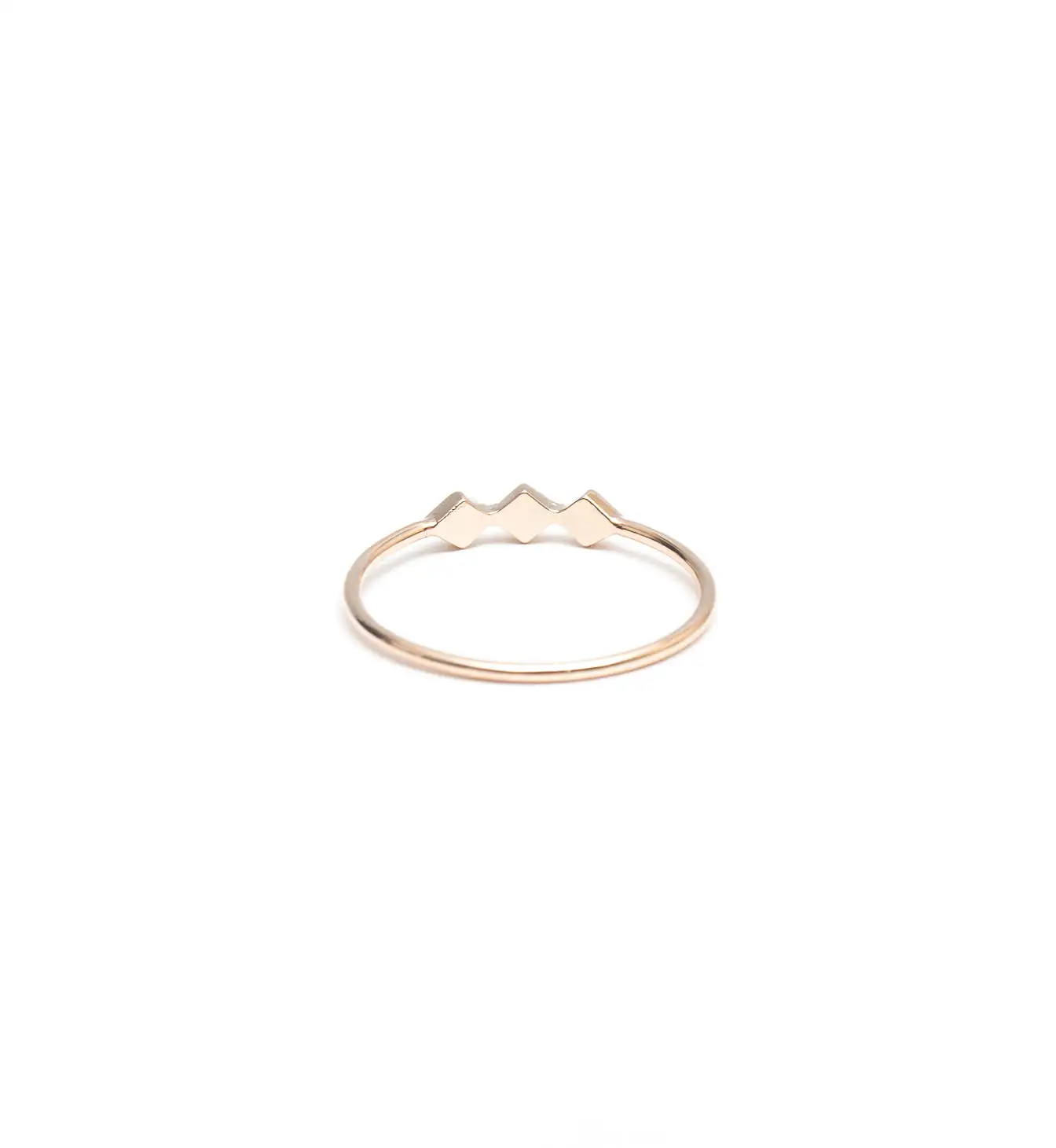 Tiny Diamond Shape Line Ring