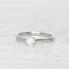 Vintage 0.33 Carat Brilliant Cut Diamond Solitaire