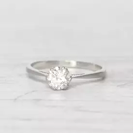 Vintage 0.50 Carat Brilliant Cut Diamond Solitaire