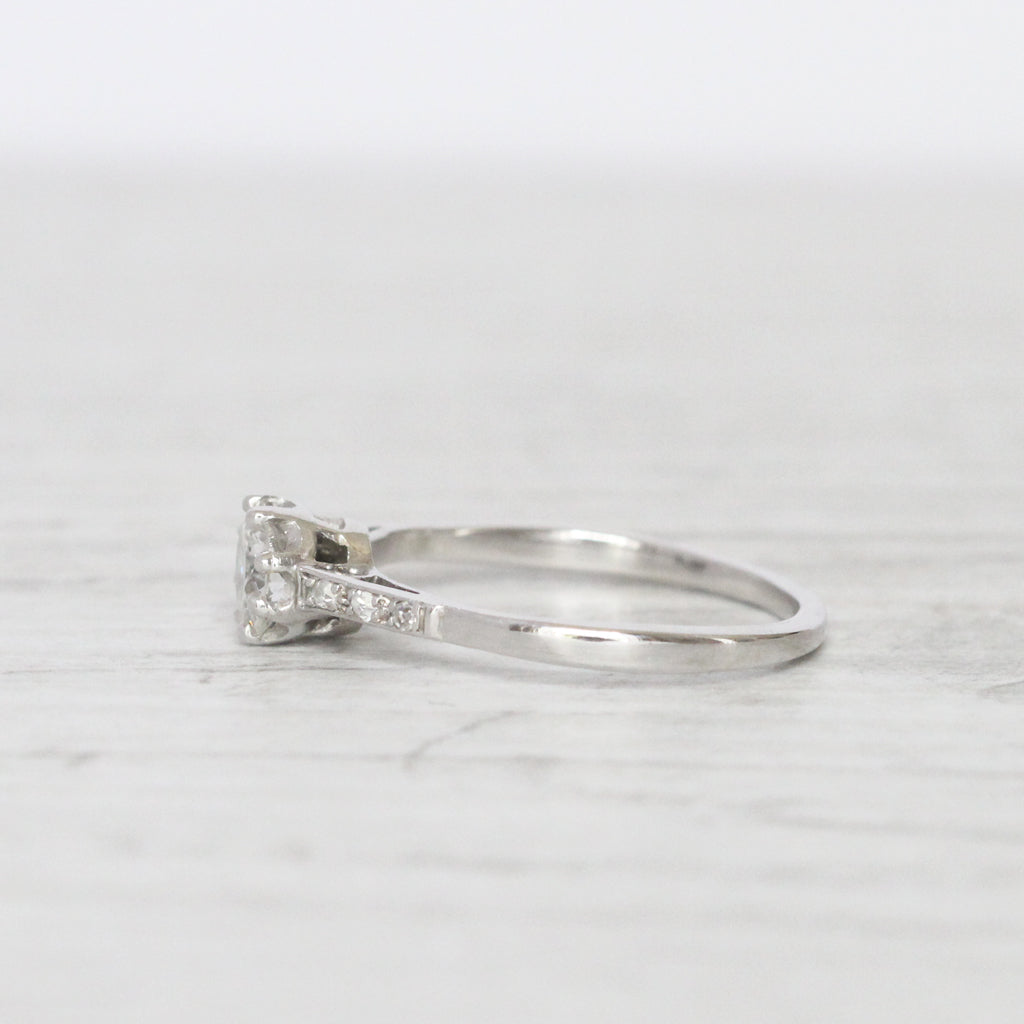 Vintage 0.65 Carat Brilliant Cut Diamond Solitaire