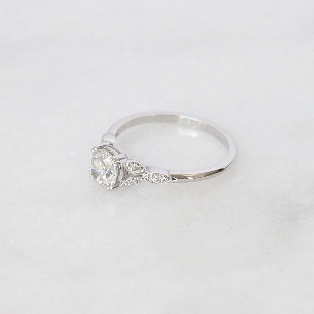 Vintage 0.70 Carat Old European Cut Diamond Solitaire