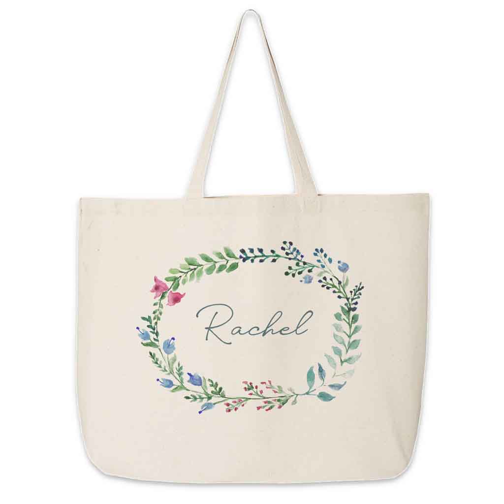 Wedding Party Tote Bag Personalized with a Farmhouse Theme