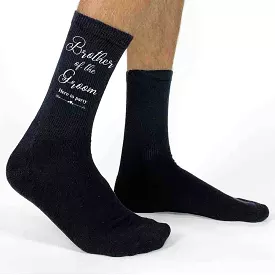 Wedding Socks for the Brother of the Groom