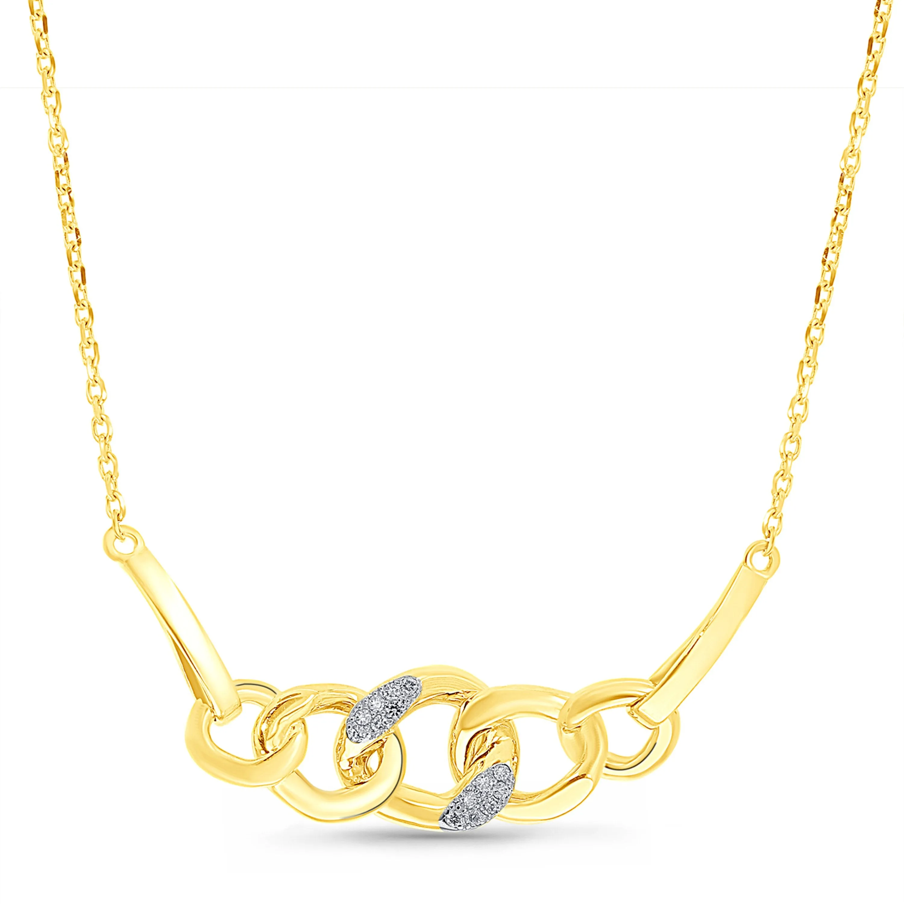 Yellow Gold Diamond Eternal Necklace