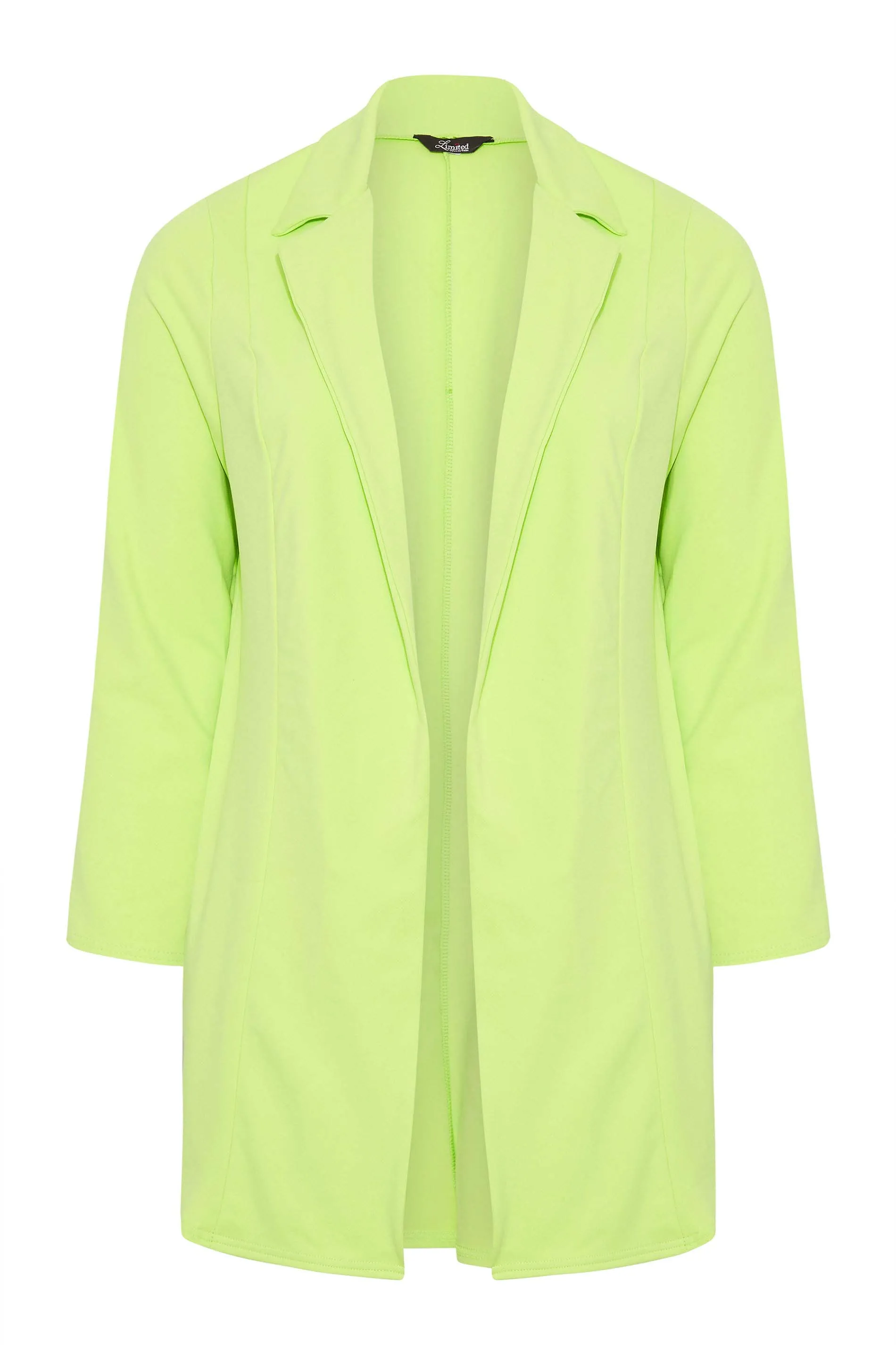 YOURS Curve Lime Green Scuba Blazer